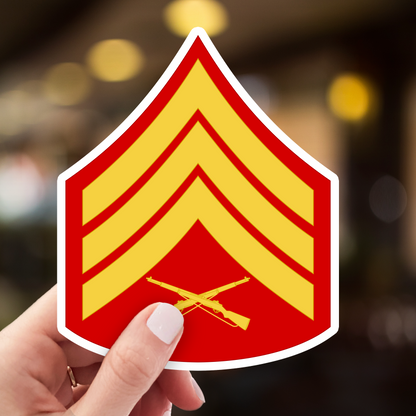 Sergeant Rank Sticker Marine Corps