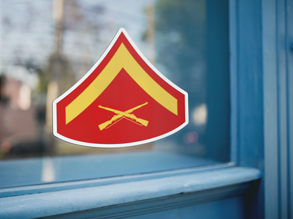 Lance Corporal Rank Sticker - Marine Corps