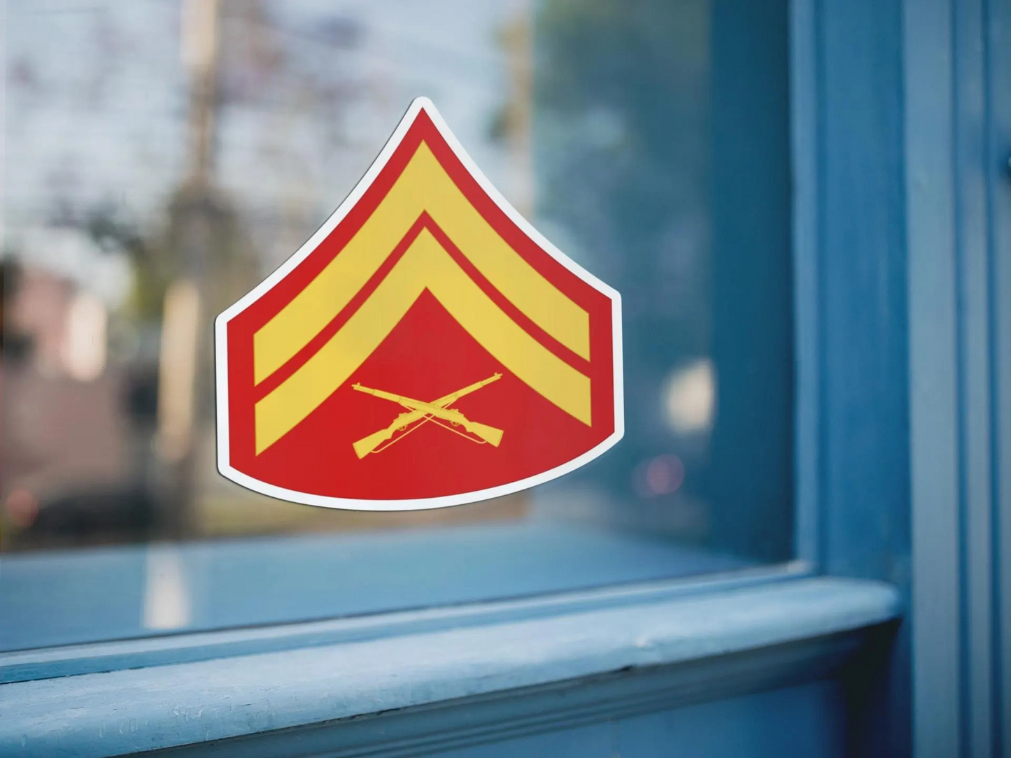 Corporal Rank Sticker - Marine Corps