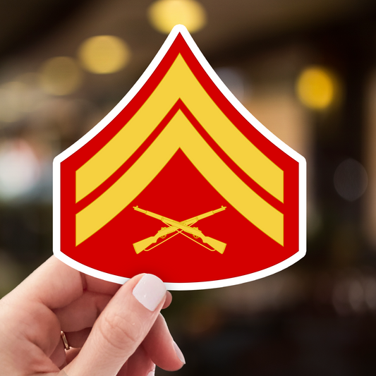 Corporal Rank Sticker - Marine Corps