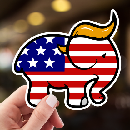 Trump Elephant Sticker - Political Decal