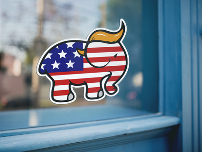 Trump Elephant Sticker - Political Decal