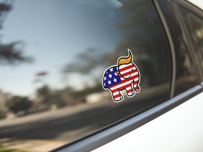 Trump Elephant Sticker - Political Decal