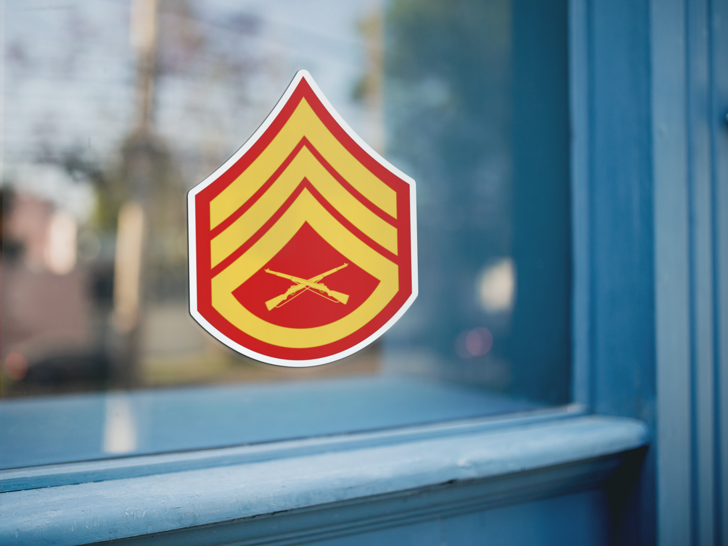 Staff Sergeant Rank Sticker - Marine Corps