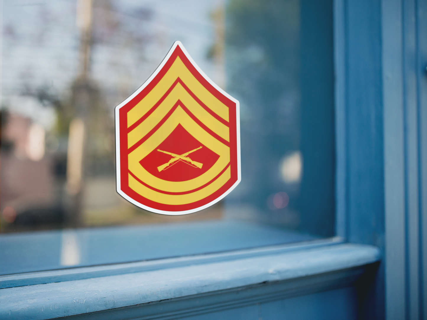 Gunnery Sergeant Rank Sticker - Marine Corps