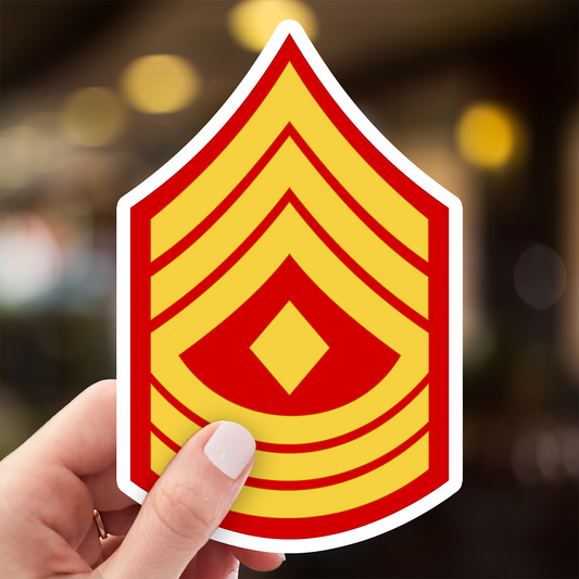 First Sergeant Rank Sticker - Marine Corps