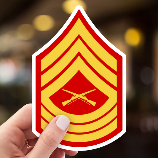 Master Sergeant Rank Sticker - Marine Corps