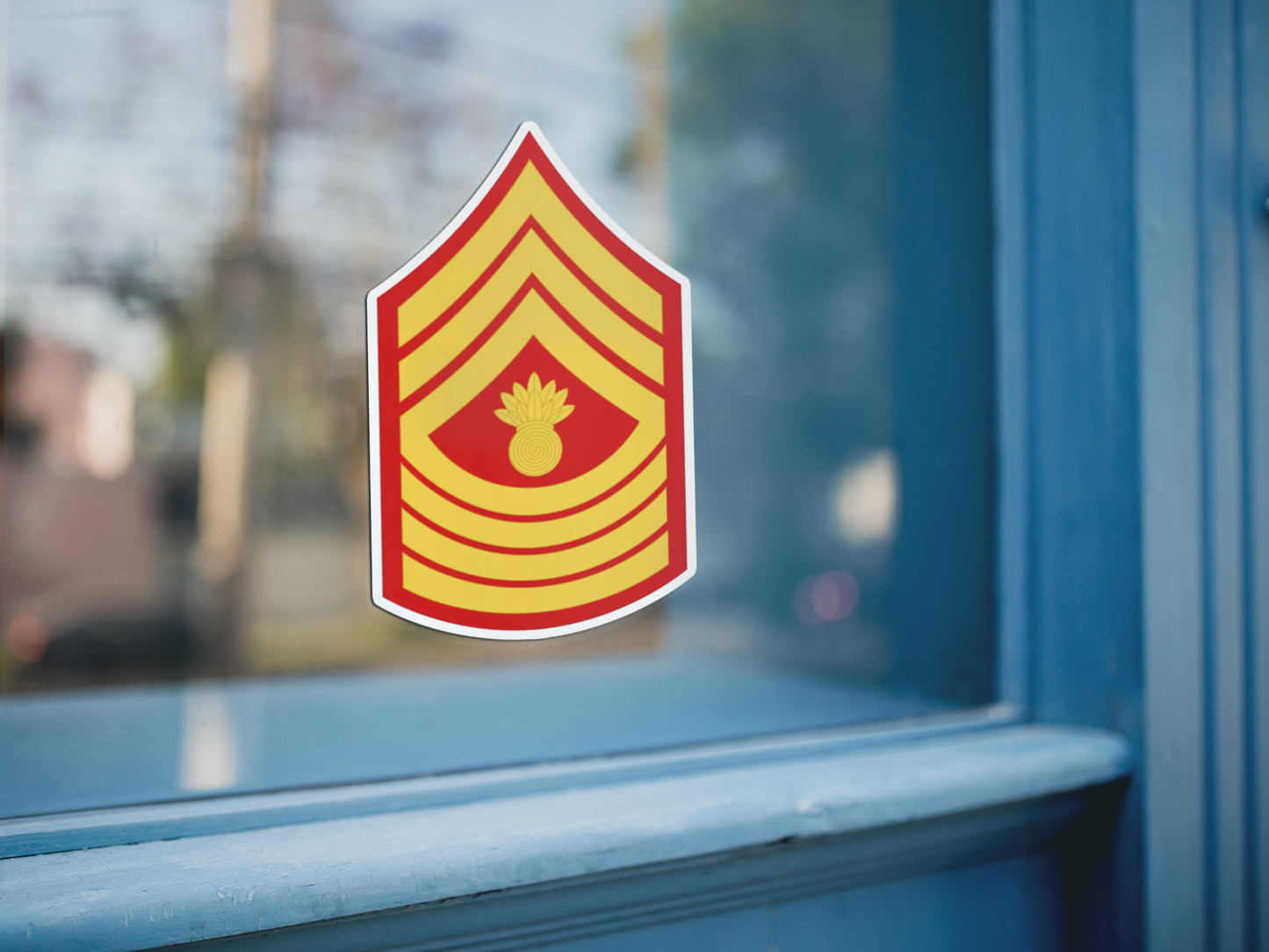 Master Gunnery Sergeant Rank Sticker - Marine Corps