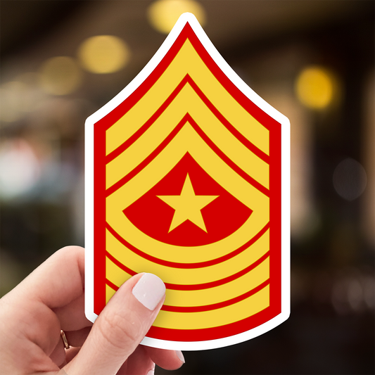 Sergeant Major Rank Sticker - Marine Corps