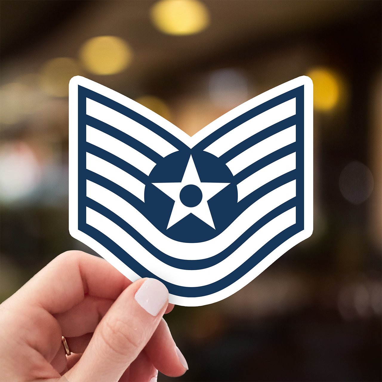 Technical Sergeant Rank Sticker - Air Force