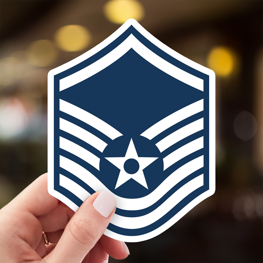 Master Sergeant Rank Sticker - Air Force