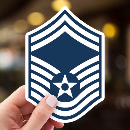 Senior Master Sergeant Rank Sticker - Air Force