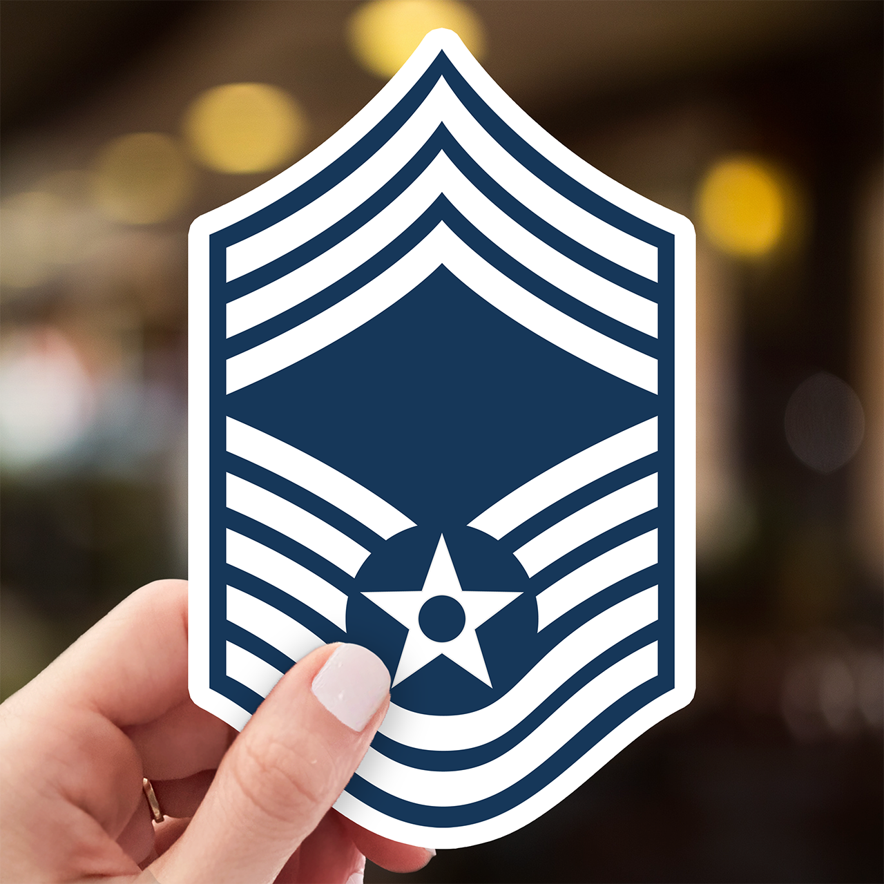 Chief Master Sergeant Rank Sticker - Air Force