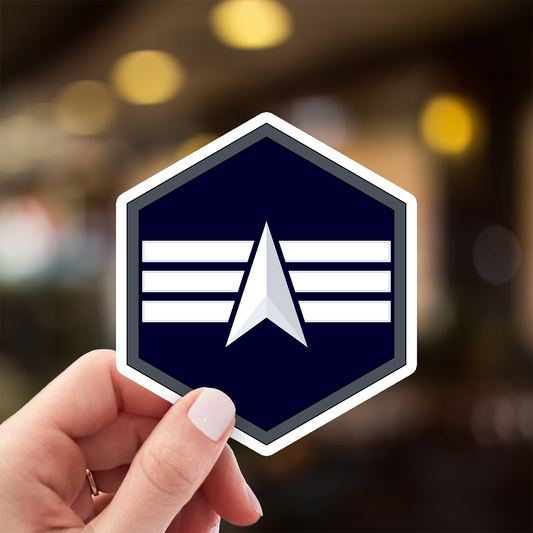 Space Force E4 Specialist 4 Rank Insignia Vinyl Sticker