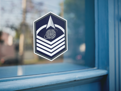 Space Force E7 Master Sergeant Rank Insignia Vinyl Sticker