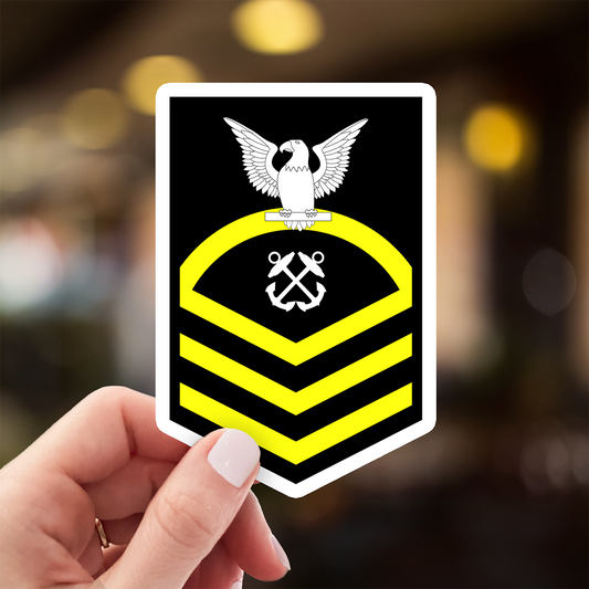 Navy Chief Petty Officer E7 Rank Insignia Decal Sticker