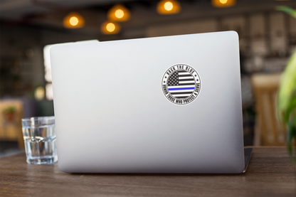 Back the Blue Police Support Vinyl Sticker