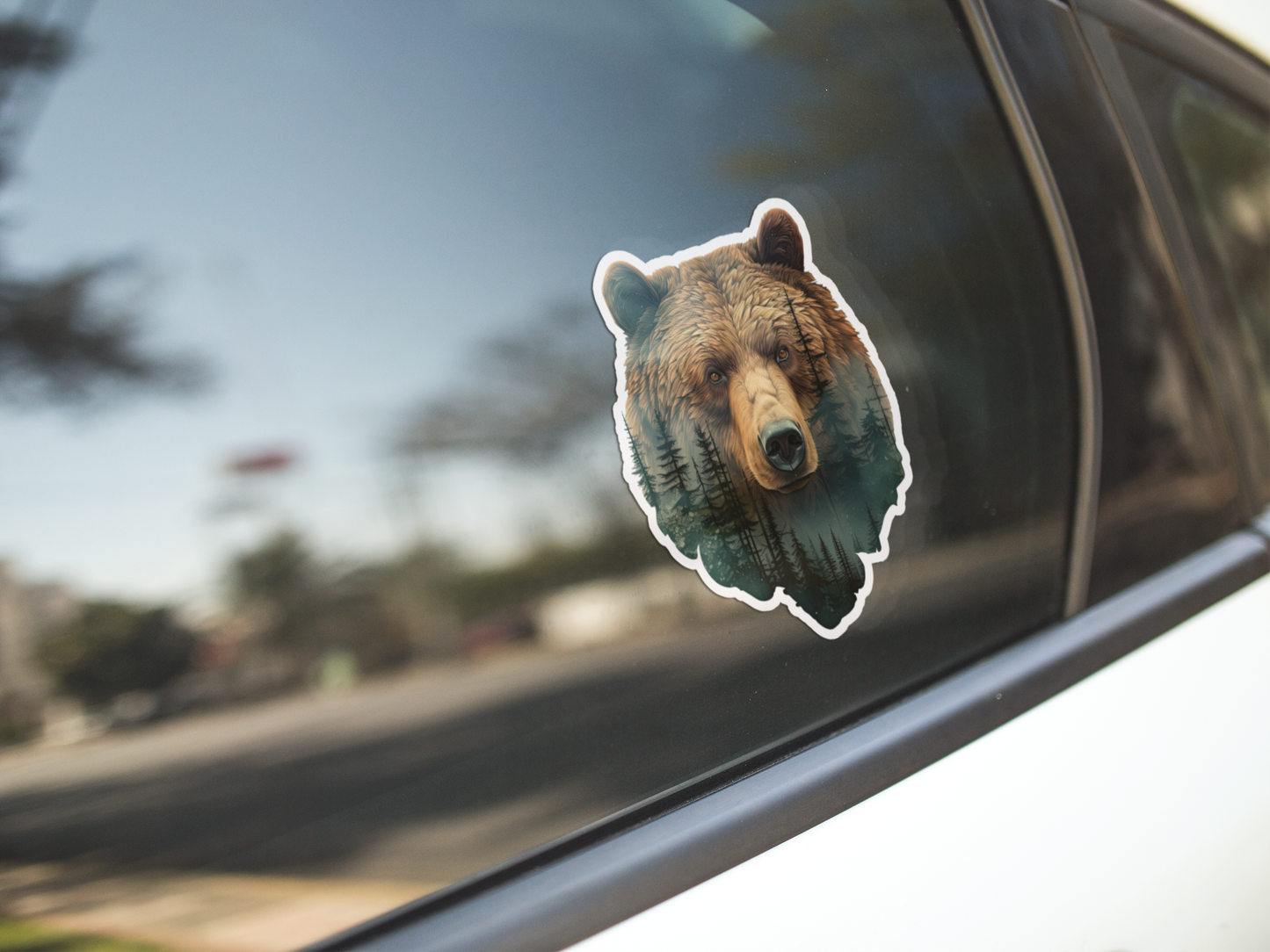 Grizzly Bear Sticker - Kiss-Cut Vinyl Decal