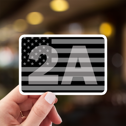 2nd Amendment American Flag Sticker