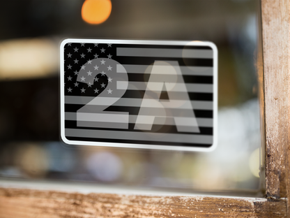 2nd Amendment American Flag Sticker