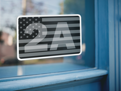 2nd Amendment American Flag Sticker