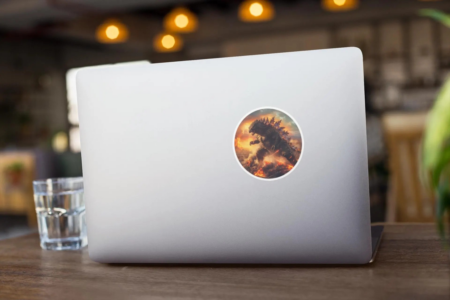 Godzilla Attacking Sticker - Kaiju Decal