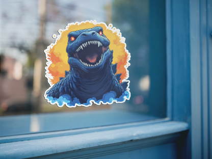 Godzilla Roaring Sticker - Vinyl Decal