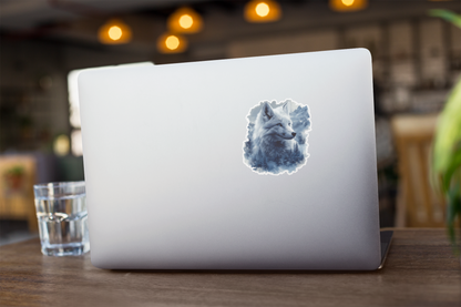 Arctic Fox in the Wild Sticker - Vinyl Decal