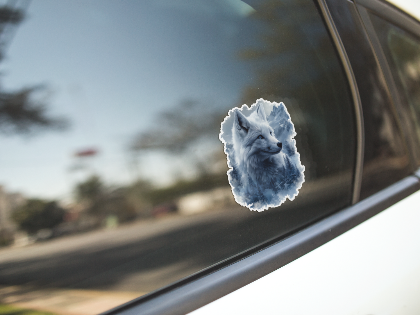 Arctic Fox in the Wild Sticker - Vinyl Decal